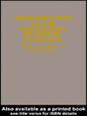 cover image of An Introduction To The Philosophy Of Social Research